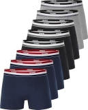 Kit 8 Cuecas Boxer Algodão, Duomo, Masculino