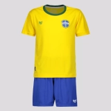 Kit Infantil Super Bolla Copinha Brasil Amarelo