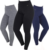 KIT COM 03 LEGGINGS PELUCIADAS CINTURA ALTA BÁSICA FELPADA QUENTINHA