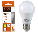 Lâmpada LED Bulbo Black+Decker, Amarela, 15W, Bivolt, Base E27