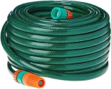 Mangueira Flex Tramontina Com Engates Rosqueados E Esguicho Em Pvc Verde 30 M