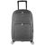 Mala Viagem Pequena de Bordo Tonin Conexão 1977 com Rodas Giro 360° em Poliéster – Cinza