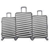 Conjunto de Malas para Viagem Yins Brasil YS21067PA com 3 peças com Rodas Giro 360º – Prata