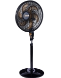 Ventilador de Coluna, Delfos TS+, Preto/Dourado, 220v, Mallory