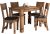 Conjunto Sala de Jantar Mesa 108 cm com 4 cadeiras Vegas Multimóveis Ex1001 Madeirado