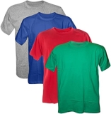 Kit 4 Camisetas 100% Algodão 30.1 Penteadas