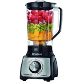 Liquidificador Turbo Mondial L-1100 Bi Inox Black 1100W 12 Velocidades 3L – 127v
