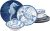 Certified International Conjunto de louça de melamina Oceanic de 12 peças, serviço para 4, multicolorido