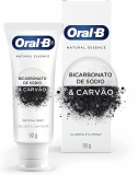 Creme Dental Oral-B Natural Essence Bicarbonato de Sódio e Carvão – 90g