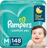 Fralda Pampers Confort Sec M – 148 fraldas
