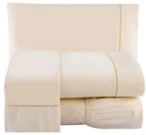 Jogo Lençol Percal 200 Fios Ponto Palito Cama Queen 4pçs Palha