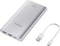Bateria Externa, 10,000Mah USB Tipo C Prata, Samsung, EB-P1100CSPGBR, Prata