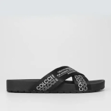 Rasteira Colcci Estampada Tiras Cruzadas