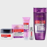 L’Oréal Paris Revitalift Hialurônico Kit – Água Micelar + Creme Anti-idade Noturno + Gel de Limpeza + Sérum