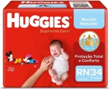 Fralda Huggies Supreme Care RN – 34 fraldas
