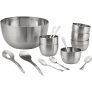 Saladeira Inox c/ 2 Talheres + Cj. Sobremesa c/ 12 pçs – La Cuisine