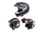 Seleção Capacetes para moto: fechados, abertos e infantis