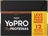 YoPRO, Pack Yopro Bebida Láctea Uht Chocolate 15G de Proteínas 250 Ml -12 Unidades