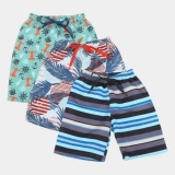 Kit Bermuda Tactel Infantil Candy Kids Estampada Masculina 3 Peças