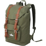 Mochila Aventureiro Verde com Tiras de Couro Sintético – Submarino