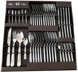 Jogo Talheres Faqueiro Módena 42 Pcs Inox Garfo Faca Colher