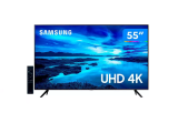Smart TV 55” Crystal 4K Samsung 55AU7700 – Wi-Fi Bluetooth HDR Alexa Built in 3 HDMI 1 USB