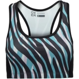 Top Fitness Oxer Recortes Animal Estampado – Adulto
