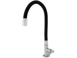 Torneira para Cozinha Gourmet de Mesa Nell – Flexível Cromada e Preta AM02