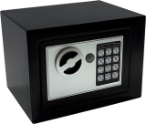 Cofre Eletrônico Pequeno de Aço com Segurança Digital para Dinheiro Chave Joias Senha e Teclado