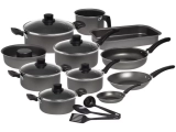 Jogo de Panelas Eirilar Antiaderente de Alumínio – Grafite 14 Peças Especial