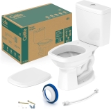 Celite 1647230010300 – Kit Bacia com Caixa, Assento Polipropileno e Complementos de Instalação Like, 36 x 61 x 74 cm