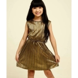 Vestido Infantil Brilho Amarração Tam 4 a 10