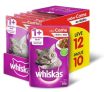 whiskas Ração Úmida Whiskas Sachê Carne Ao Molho Para Gatos Adultos – Leve 12 Pague 10