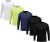 Kit 5 Camiseta DF Masculina Manga Longa Proteção Solar UV +50 Segunda Pele