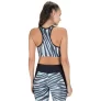 Top Fitness Oxer Recortes Animal Estampado – Adulto