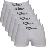 Kit 6 Cuecas Boxer Sem Costura, Zorba, Masculino